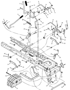 Part Location Diagram of 094028E700 Briggs and Stratton Link, Lift Handle